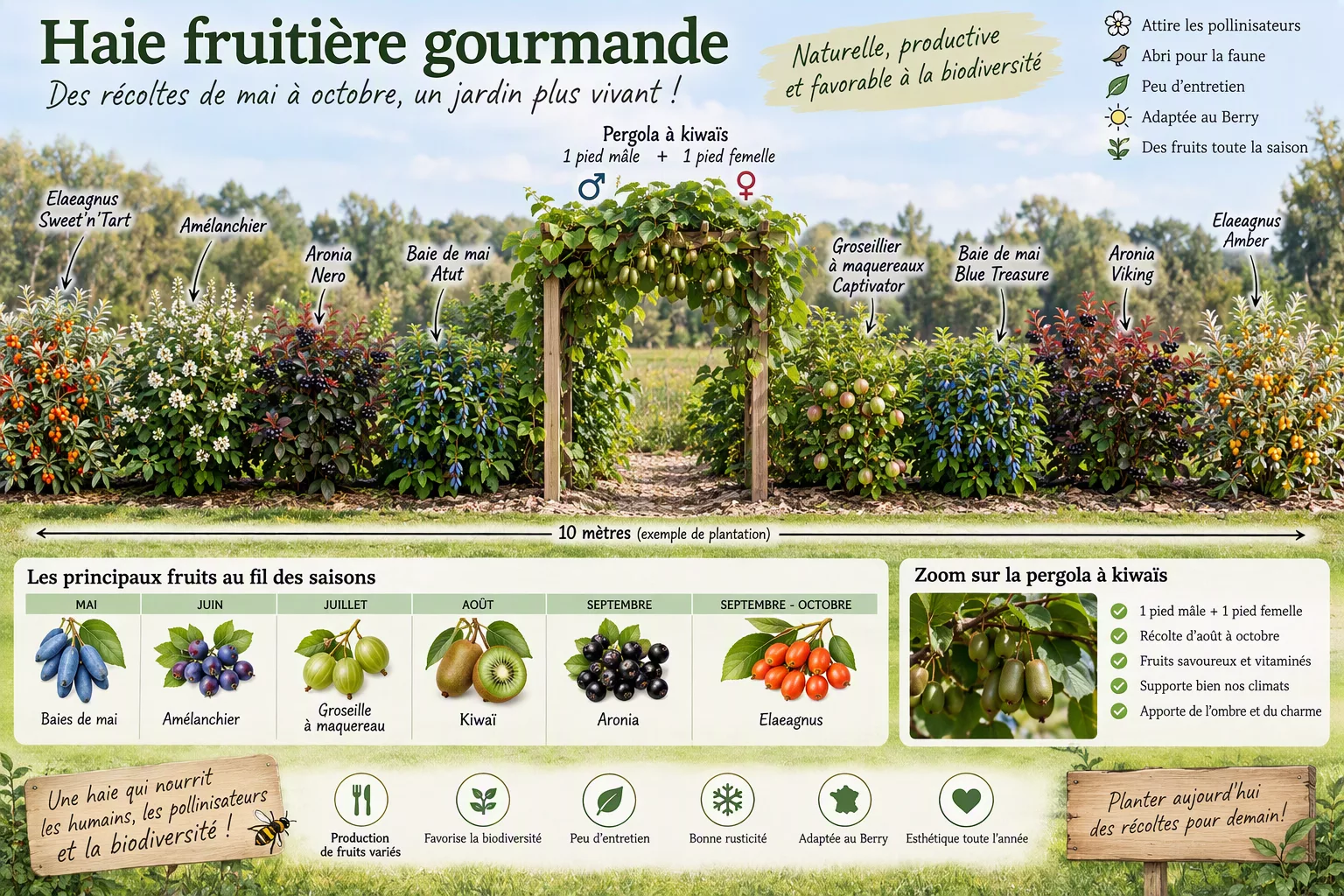 haie fruitière gourmande